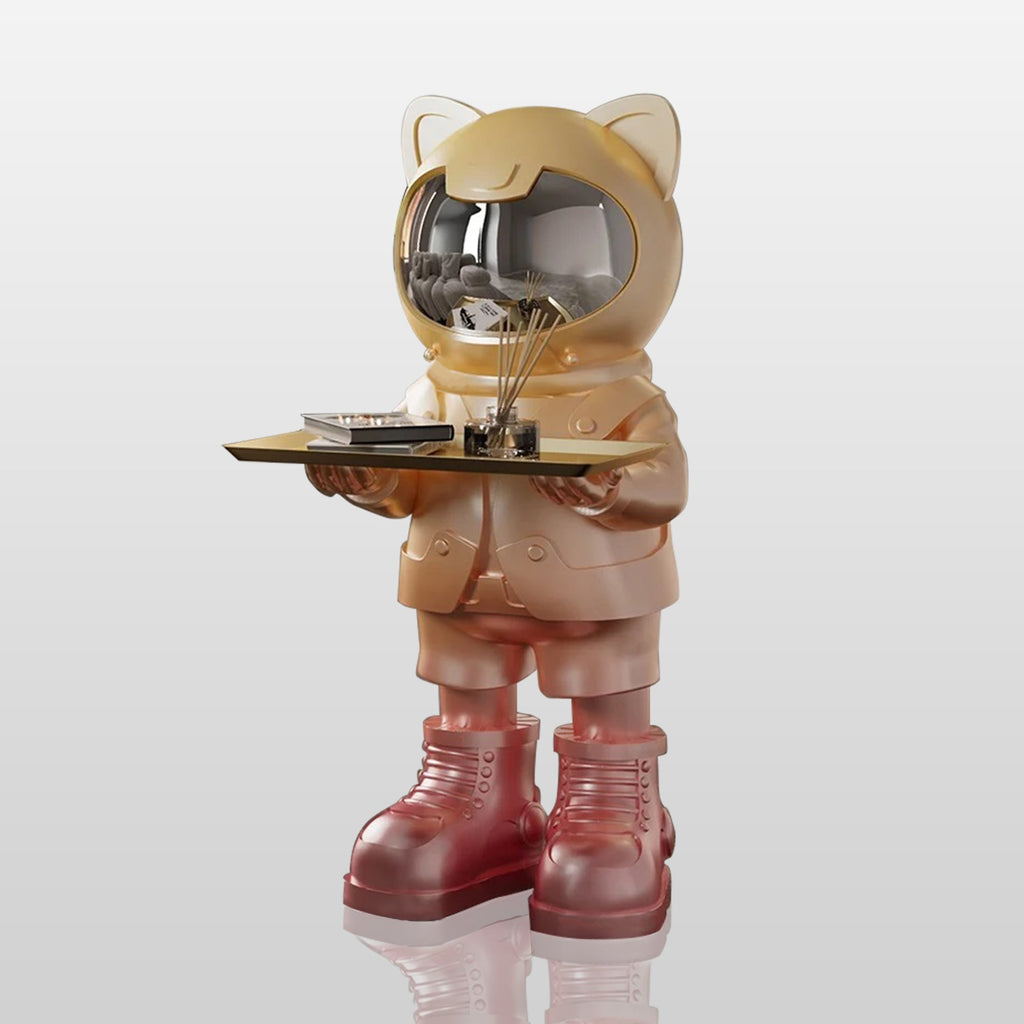 PREMIER Modern Space Cats Floor Sculpture Custom Fiberglass Sculpture PSF-006