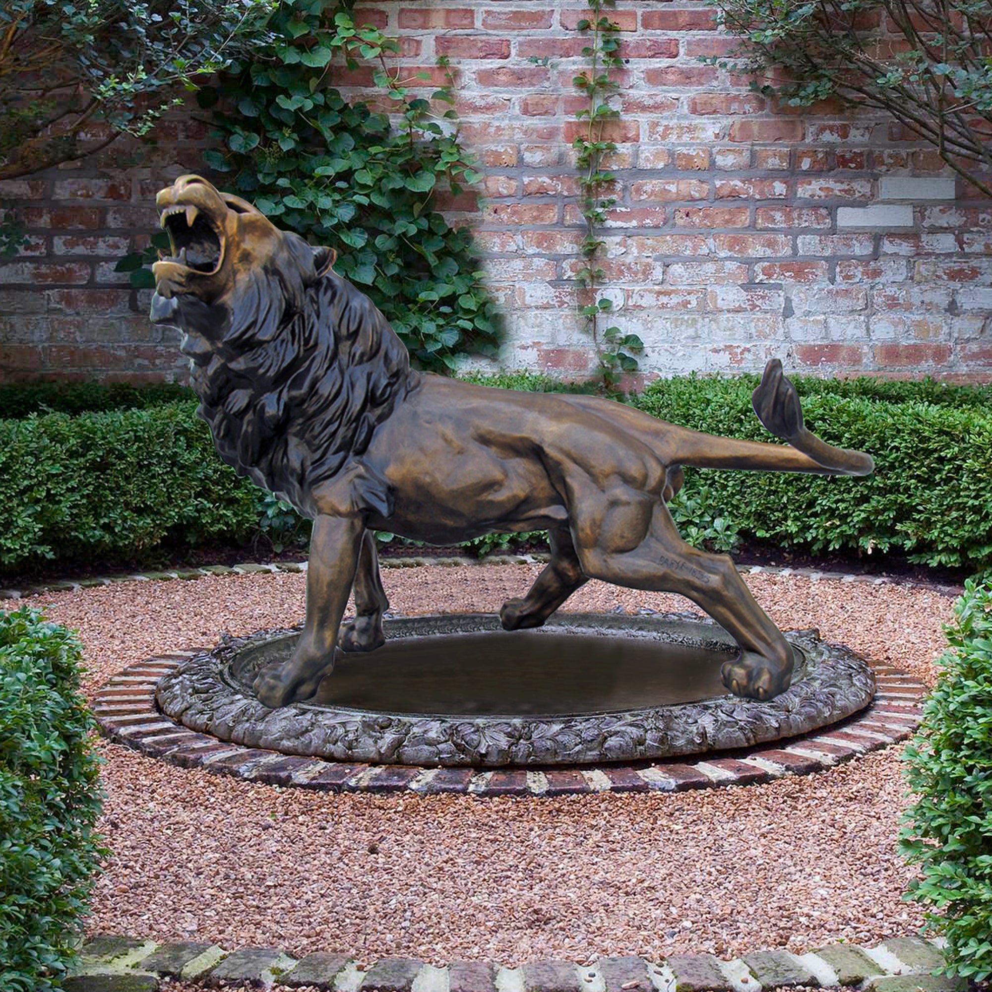 PREMIER Outdoor Bronze Lion Garden Custom Sculpture PSB-003